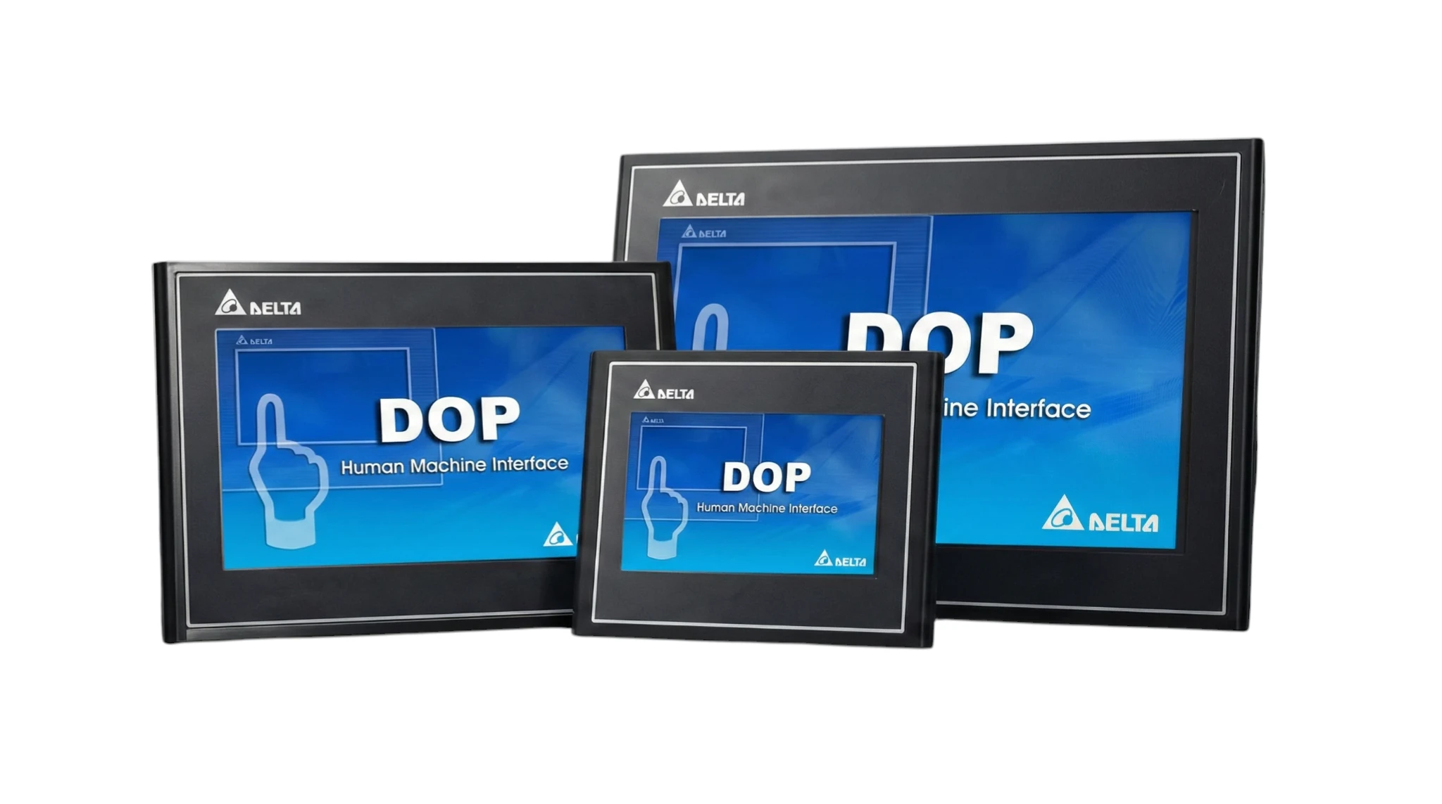 Industrial PLC Programming Display HMI touchscreen panel for machine automation and control systems